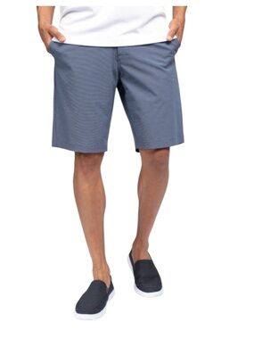 Travis Mathew Smoke Blue Beck 10" Golf Shorts (38)
